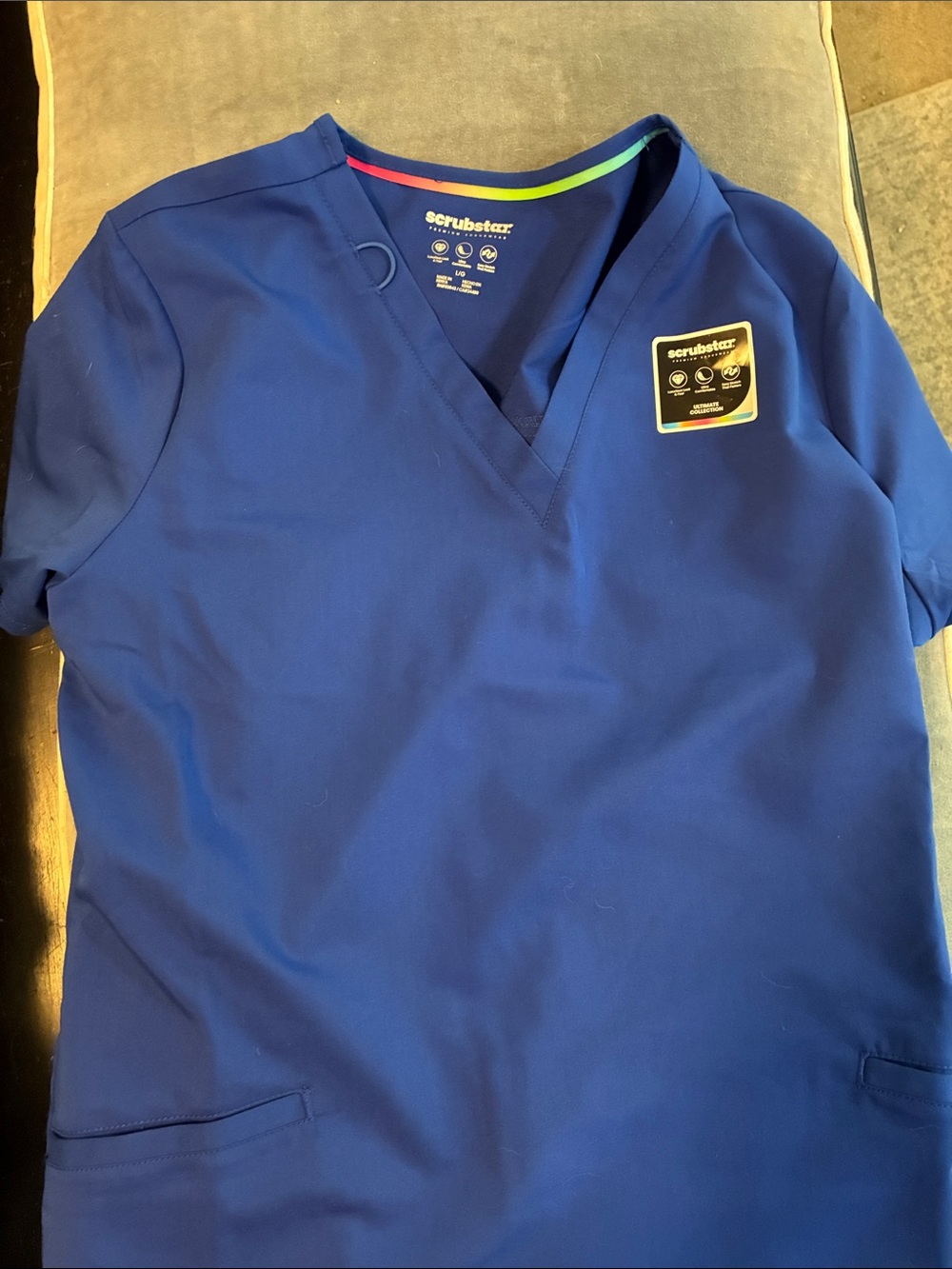 Scrubstar Women's V-Neck Tunic Top in Royal Blue